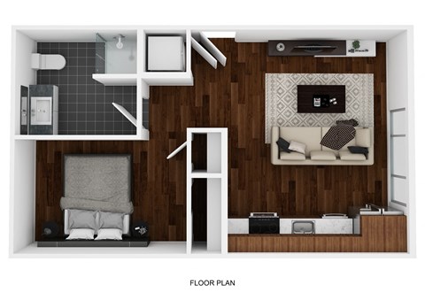 Montane Apartments 3D FP - Crest  at Montane, Colorado, 80134